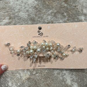 Sincerely Jules bridal wedding Day Pearl hair comb